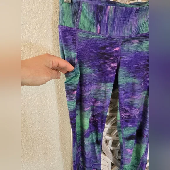 lululemon athletica Purple and Green Leggings - Picture 2 of 6
